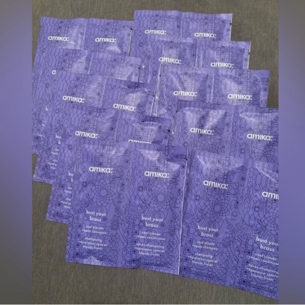Amika purple Shampoo & Conditioner DELUXE SAMPLES